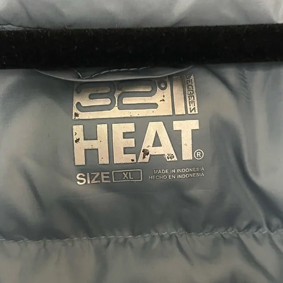 32 degrees Women's Light Blue Puffer Vest XL - Picture 3 of 5